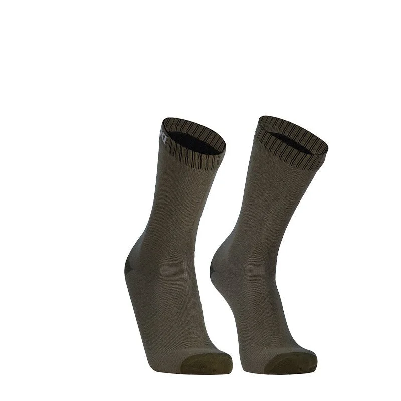 sock coupons ankle -  Waterproof Ultra-Thin Crew Socks - Olive Green