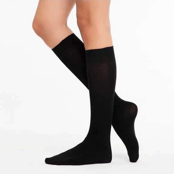 sock styles compression -  Women's Knee High Black Socks