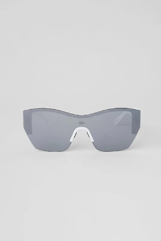 sunglasses for snowy vistas -  Stunner Sunglasses - Gunmetal/White