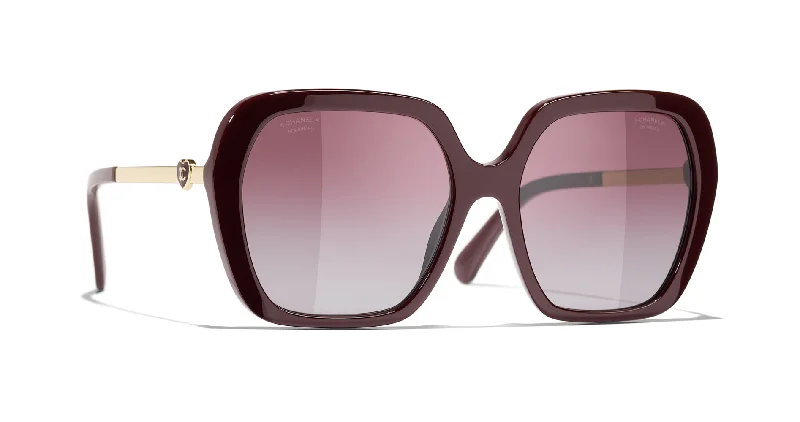 Burgundy/Burgundy Gradient Polarised