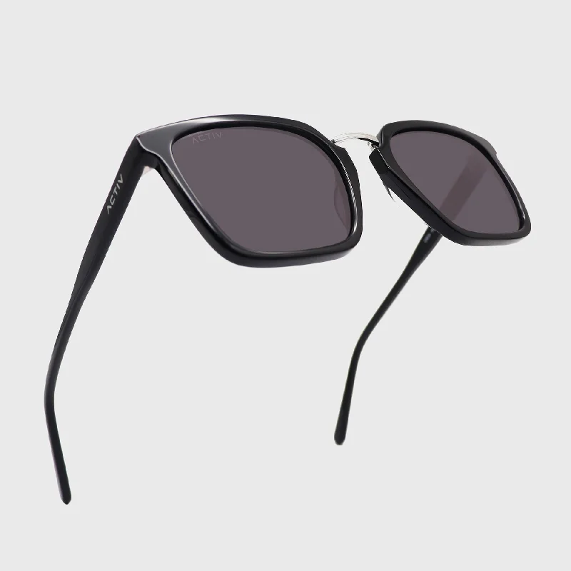 sunglasses for winter contours -  ACTIV - DBS Gloss Black & Silver