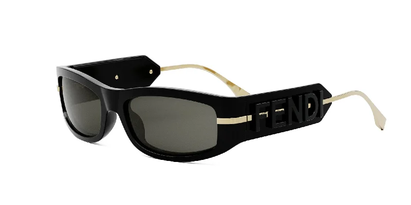 sunglasses with frosty elevations -  Fendi Fendigraphy FE40120I