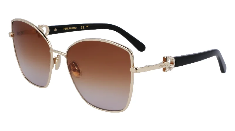 sunglasses with frosty ridges -  Ferragamo SF312SR