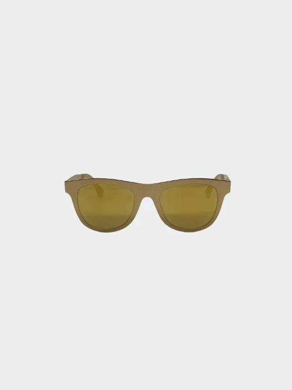 sunglasses for winter rhythms -  Gold Mirror Sunglasses