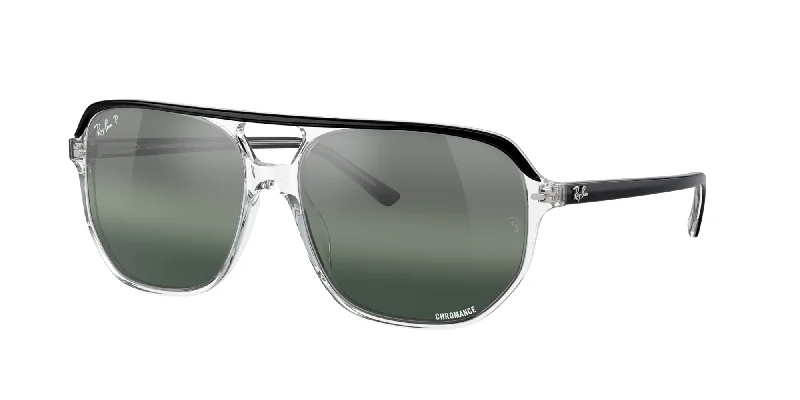 Black On Transparent/Silver-Blue Polarised