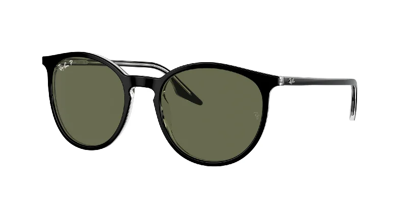 Black On Transparent/Green Polarised