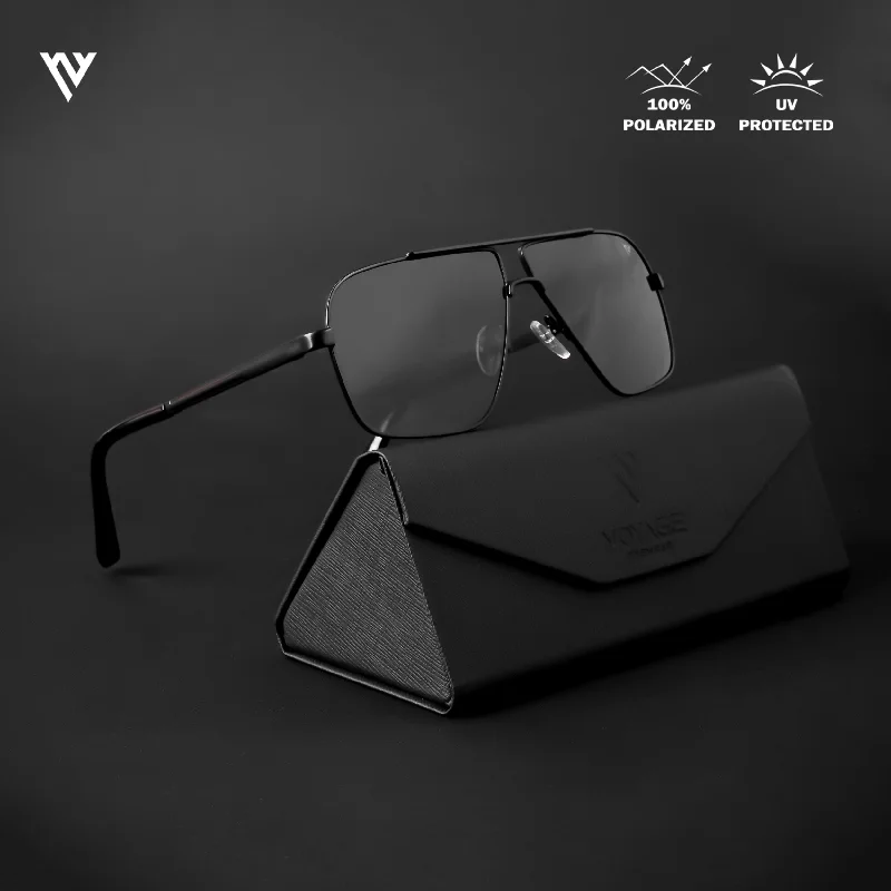 sunglasses for winter rhythms -  Black Polarized Wayfarer Sunglasses - PMG4203