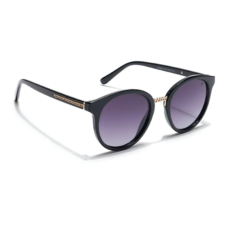 sunglasses with misty frost -  Purple & Clear Round Polarized Sunglasses - PMG4259