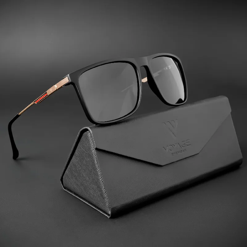 sunglasses for winter skids -  Wayfarer Polarized Sunglasses (Black Lens | Matt Black Frame - PMG5050)