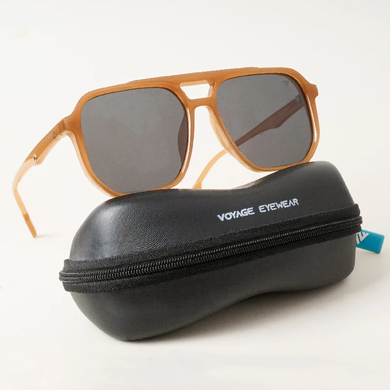 sunglasses with frosty fades -  Wayfarer Polarized Sunglasses (Black Lens | Orange Frame - PMG5000)