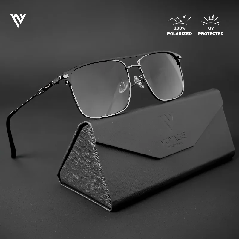 sunglasses with frosty rings -  Wayfarer Polarized Sunglasses (Grey Lens | Grey Frame - PMG4985)